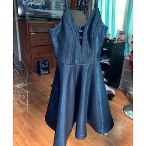 Homecoming dress . Dark royal blue . WORN ONCE !